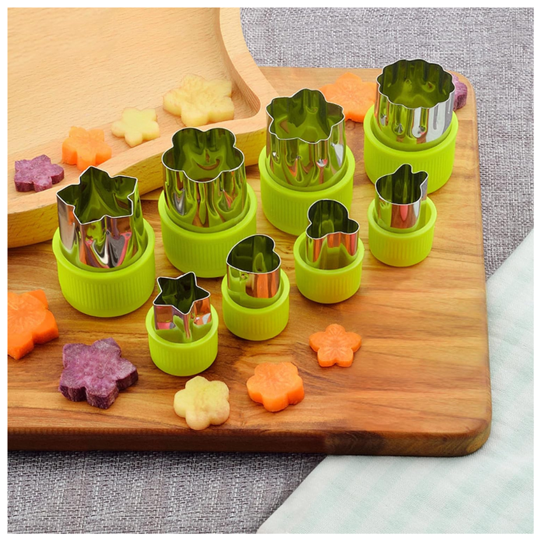 8 Cortadores (Frutas/Verduras/Galletas)