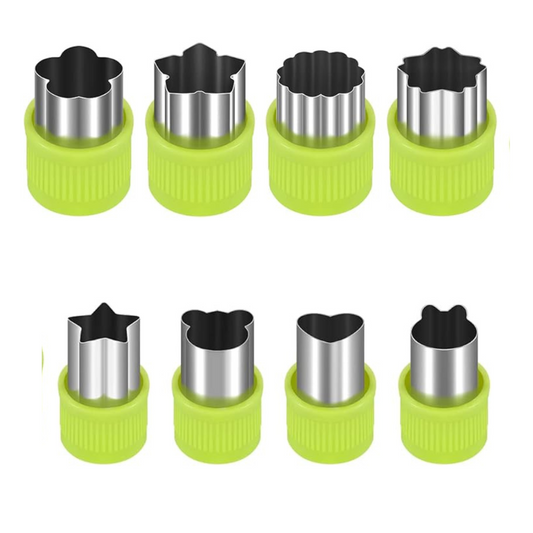 8 Cortadores (Frutas/Verduras/Galletas)