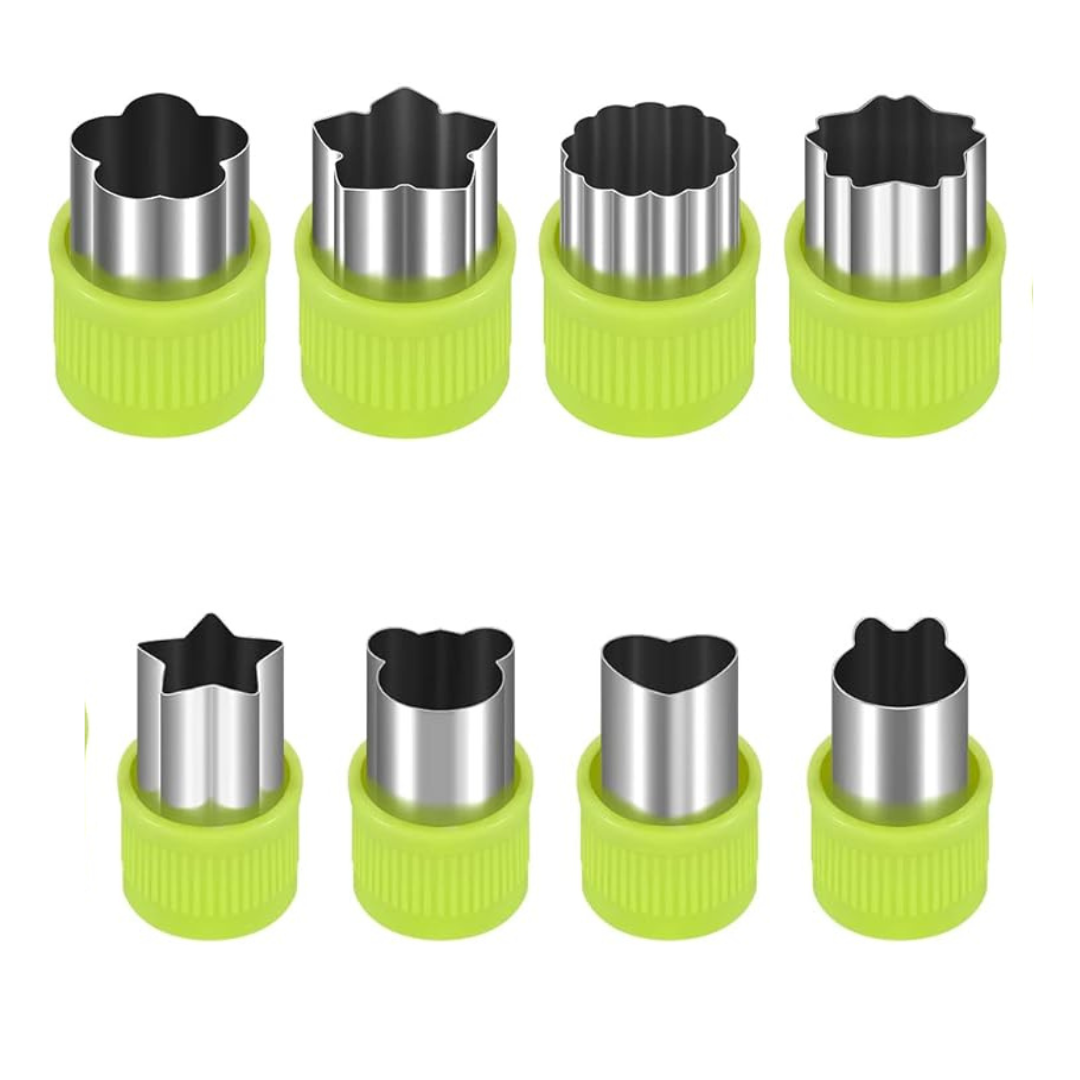 8 Cortadores (Frutas/Verduras/Galletas)